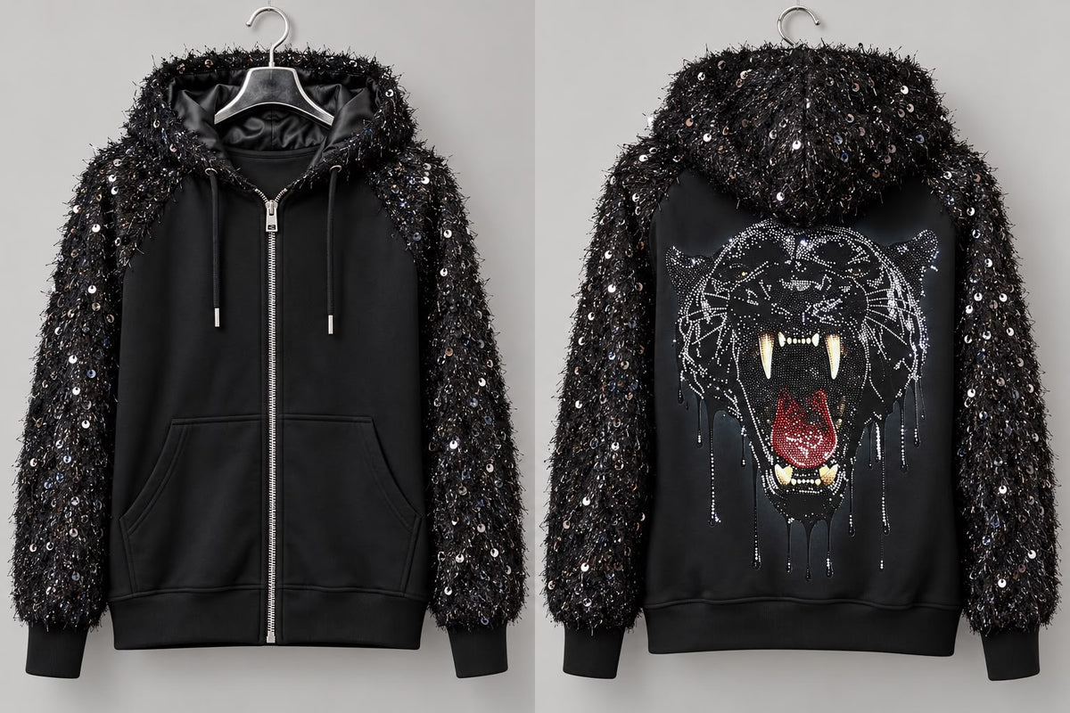 Paillettenjacke „Wild Tiger“
