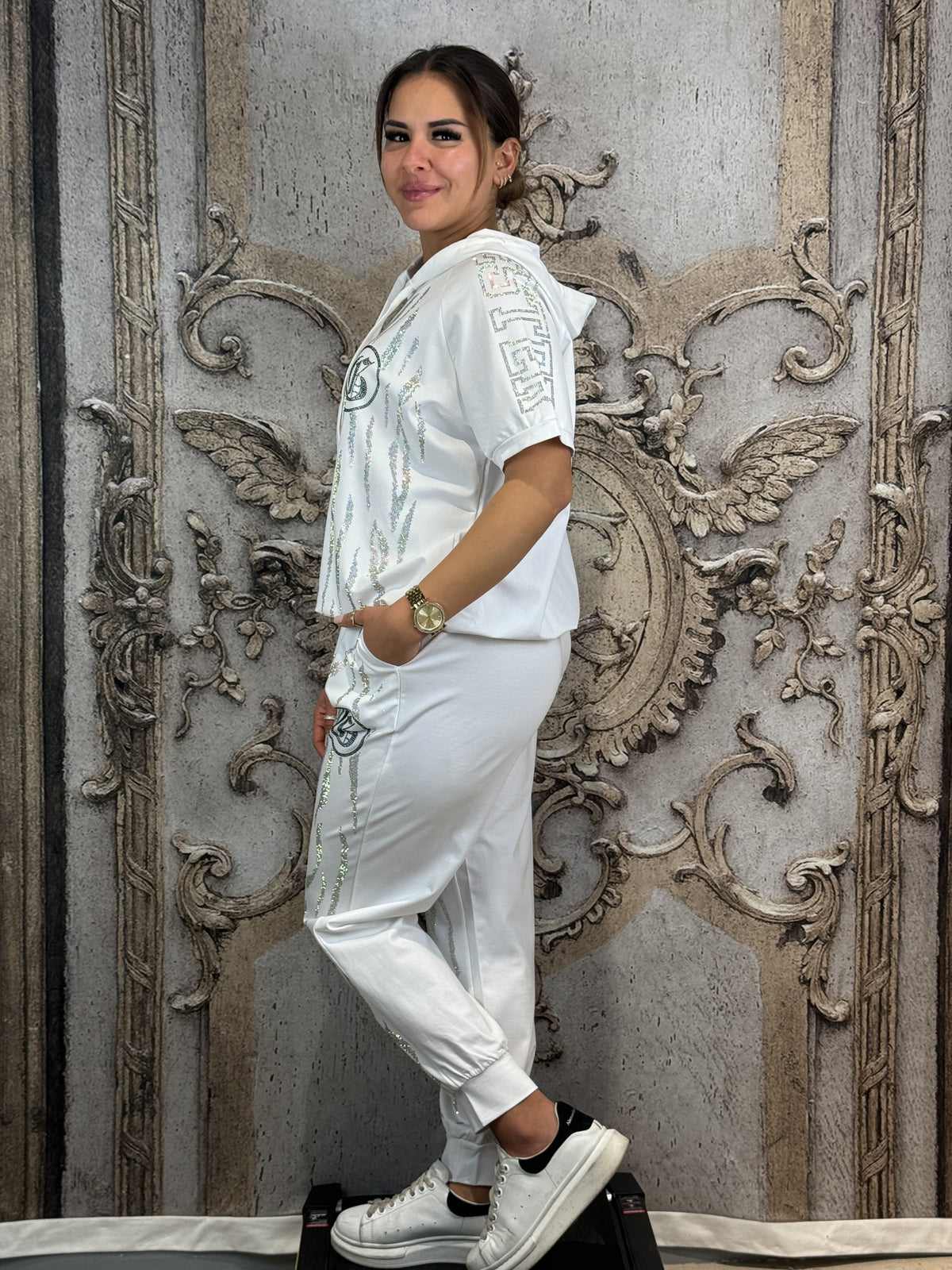 Zweiteiler Ester In Weiß