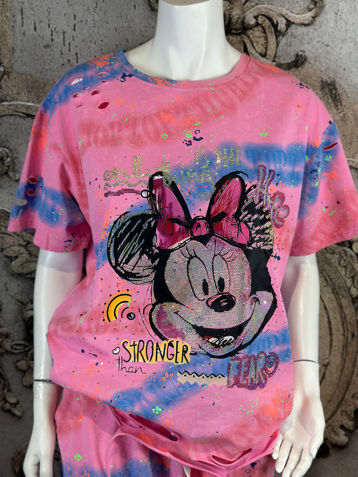 Zweiteiler Minnie In Rosa