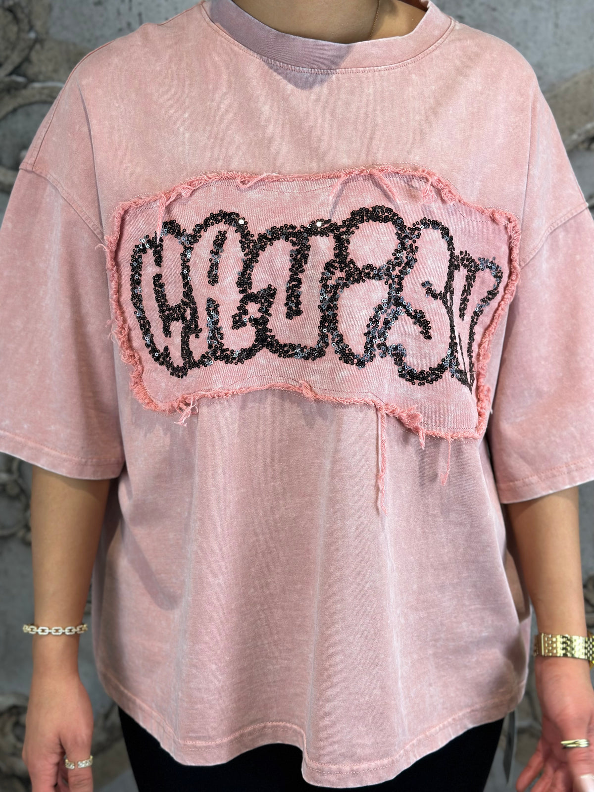 Ausgefallenes Panther Shirt In Rosa