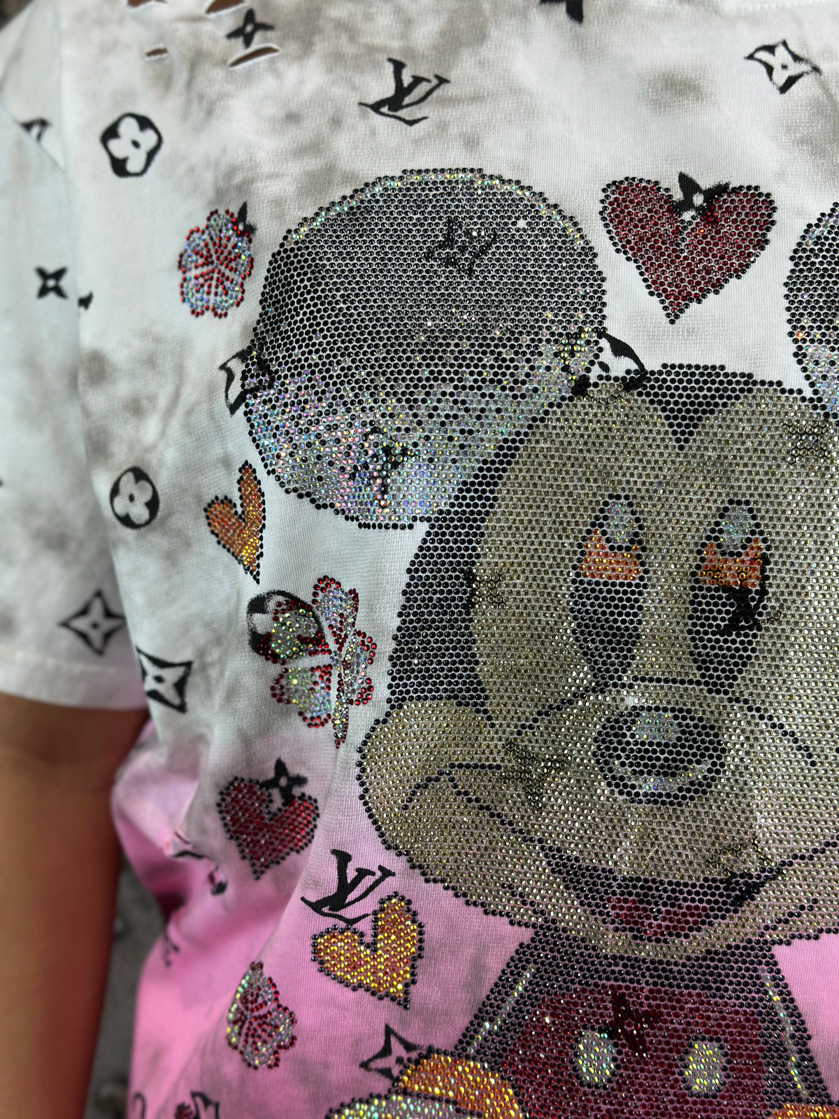 Zweiteiler Micky In Pink-Wieß
