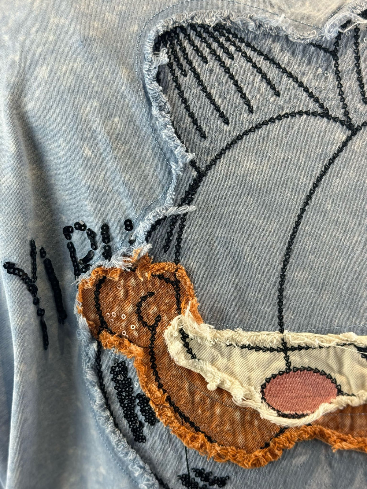 Ausgefallenes Garfield Shirt In Blau
