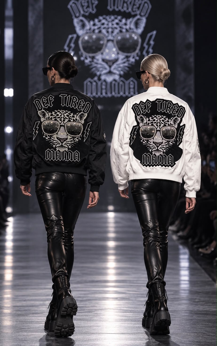Glam Leo Strass Bomber