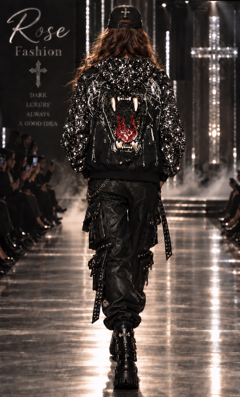 Paillettenjacke „Wild Tiger“