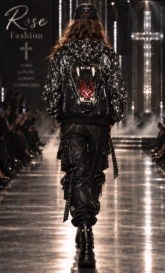 Paillettenjacke „Wild Tiger“