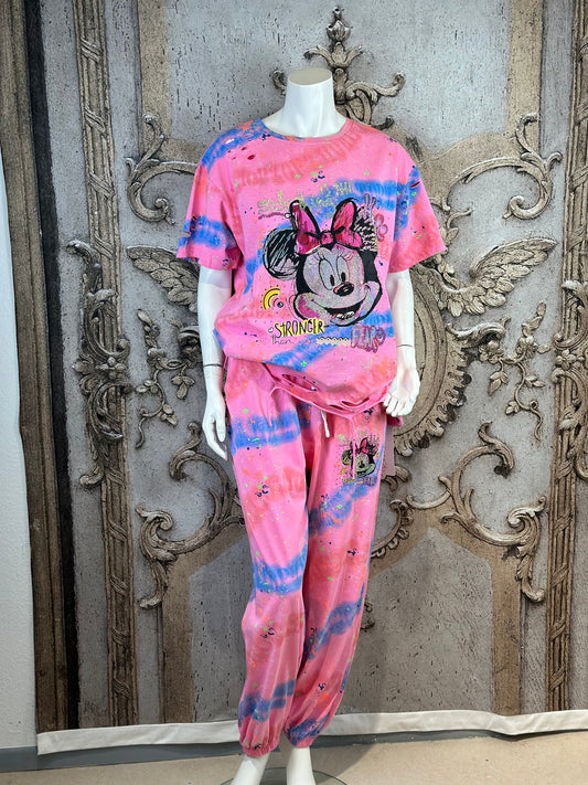 Zweiteiler Minnie In Rosa