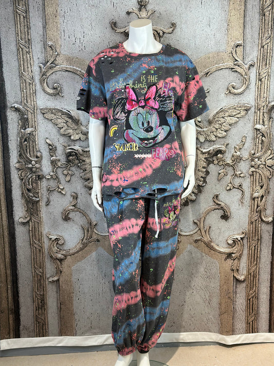 Zweiteiler Minnie In Grau
