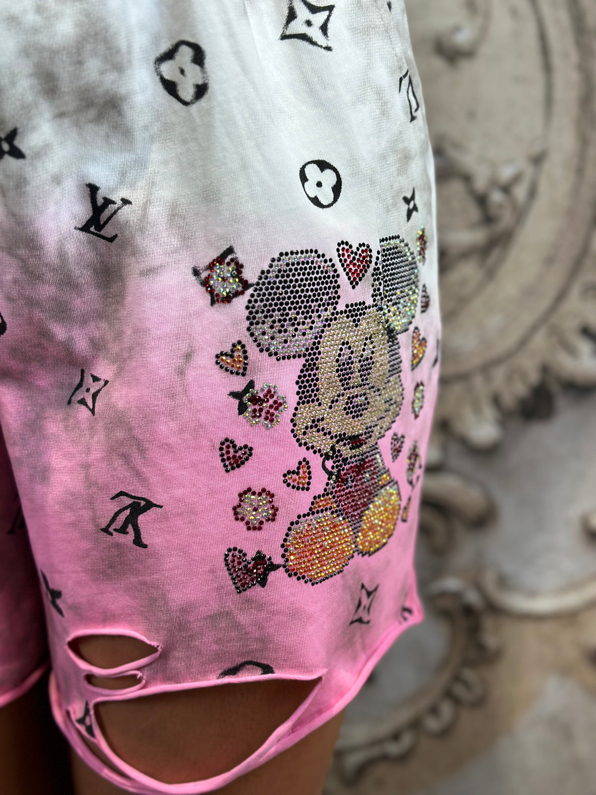 Zweiteiler Micky In Pink-Wieß